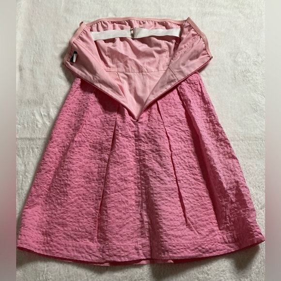 J.CREW Women’s 100% Cotton, Strapless Dress. Flamingo Pink. Sz: 4 - Picture 9 of 12